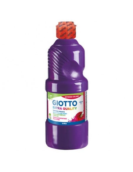 Tempera pronta Giotto Extra Quality in flacone 500 ml violetto - F532819