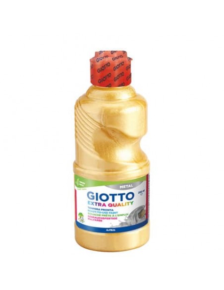 Tempera pronta Giotto metal in flacone 250 ml oro metallizzato - F53140100