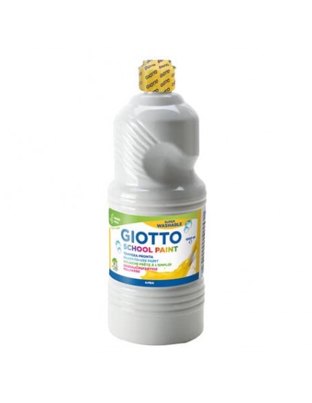 Tempera pronta Giotto School Paint in flacone 1 L bianco - F535501