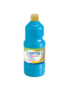 Tempera pronta Giotto School Paint in flacone 1 L ciano - F535515