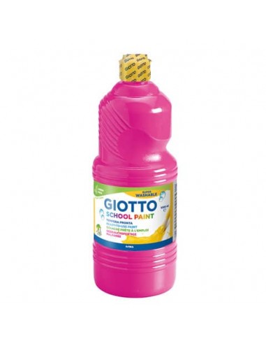 Tempera pronta Giotto School Paint in flacone 1 L magenta - F535510