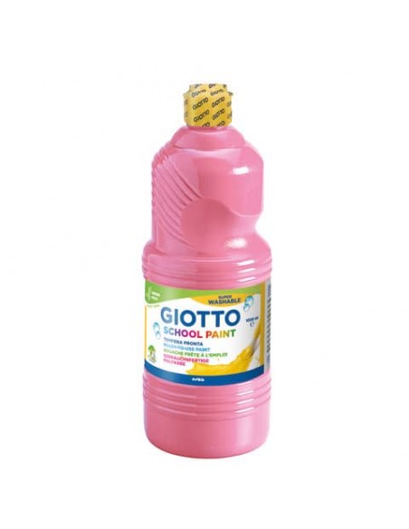 Tempera pronta Giotto School Paint in flacone 1 L rosa - F535506