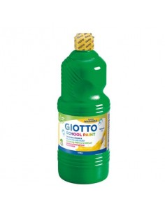 Tempera pronta Giotto School Paint in flacone 1 L verde - F535512