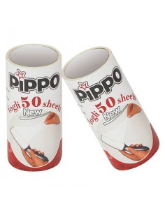 Ricambi per spazzola adesiva cattura peli e polvere Pippo in conf. da 2 pezzi - NP2012