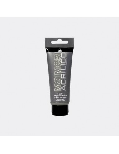Colore acrilico Maimeri in tubetto 75 ml argento antico - M0916562