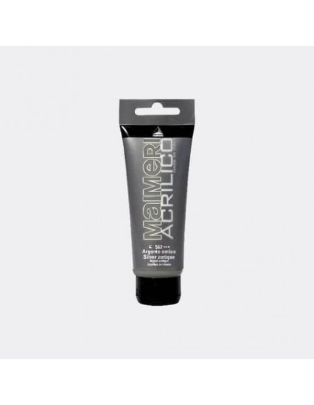 Colore acrilico Maimeri in tubetto 75 ml argento antico - M0916562