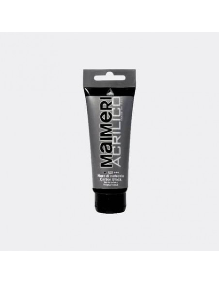 Colore acrilico Maimeri in tubetto 75 ml nero di carbonio - M0916537