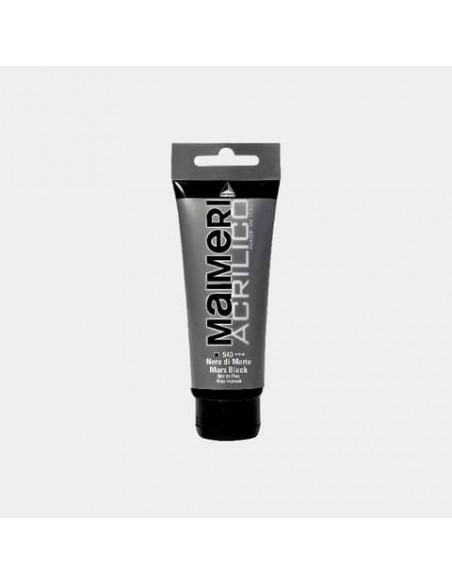 Colore acrilico Maimeri in tubetto 75 ml nero di Marte - M0916540