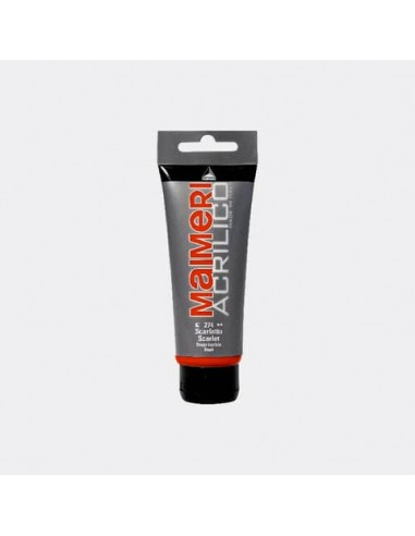 Colore acrilico Maimeri in tubetto 75 ml scarlatto - M0916274