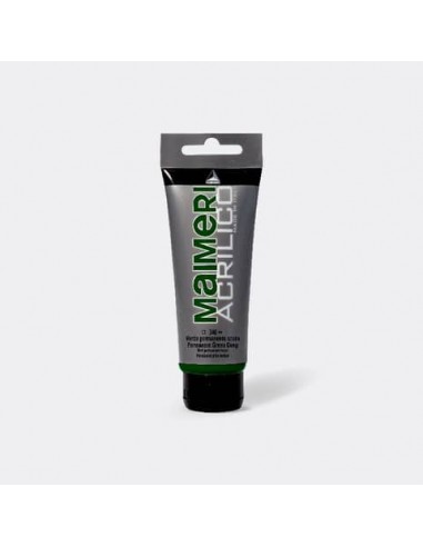 Colore acrilico Maimeri in tubetto 75 ml verde permanente scuro - M0916340