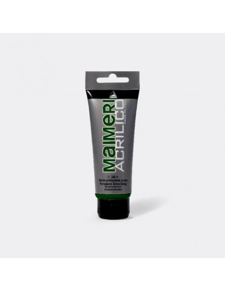 Colore acrilico Maimeri in tubetto 75 ml verde permanente scuro - M0916340