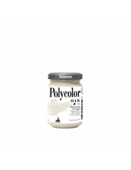 Colore vinilico fine Maimeri in vasetto 140 ml bianco di titanio - M1220018