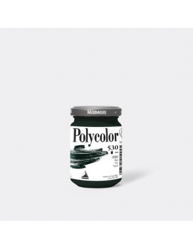 Colore vinilico fine Maimeri in vasetto 140 ml nero - M1220530