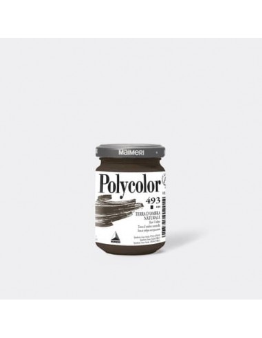 Colore vinilico fine Maimeri in vasetto 140 ml terra d'ombra naturale - M1220493