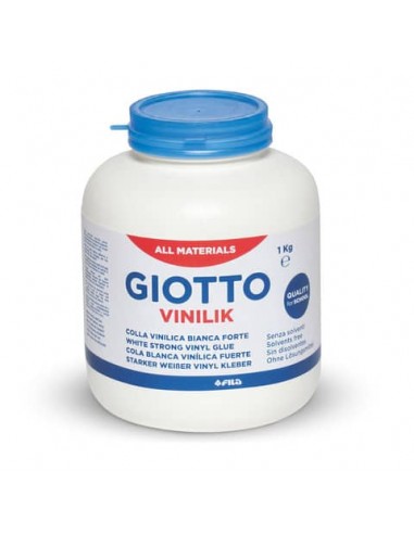 Colla vinilica forte Giotto Vinilik in barattolo 1 kg - colore bianco - F543000