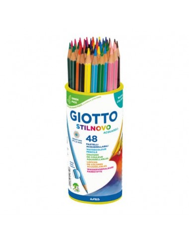 Matite acquerellabili Giotto Stilnovo in conf. 48 colori assortiti water colors - F516100