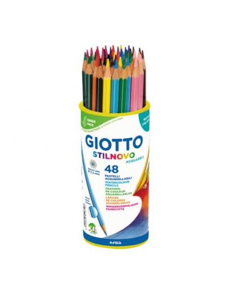 Matite acquerellabili Giotto Stilnovo in conf. 48 colori assortiti water colors - F516100