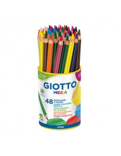 Matite colorate Giotto Mega in conf. 48 pezzi colori assortiti - F518100
