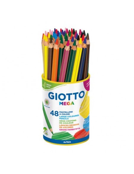 Matite colorate Giotto Mega in conf. 48 pezzi colori assortiti - F518100