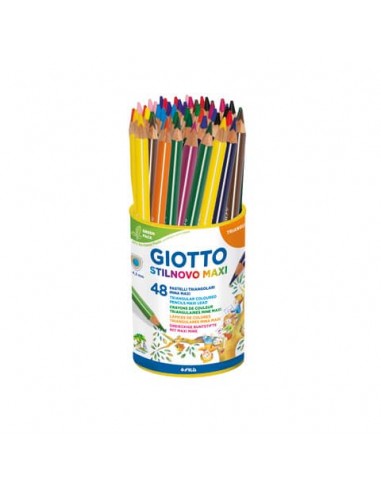 Matite colorate Giotto Stilnovo Maxi in conf. 48 pezzi colori assortiti - F226300
