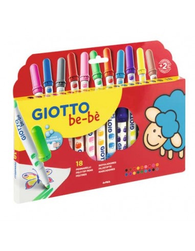 Pennarelli Giotto Bebè conf. 18 colori assortiti F478300