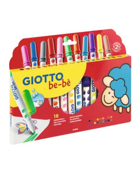 Pennarelli Giotto Bebè conf. 18 colori assortiti F478300