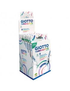 Pennarelli Giotto Turbo Glitter in conf. da 8 colori Pastel assortiti F426300