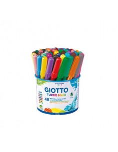 Pennarelli Giotto Turbo Maxi in conf. da 48 colori assortiti F526300