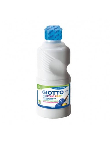 Tempera acrilica Giotto in flacone da 250 ml bianco - F534001