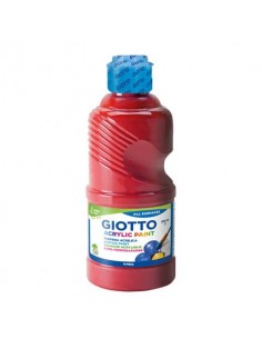 Tempera acrilica Giotto in flacone da 250 ml rosso - F534008