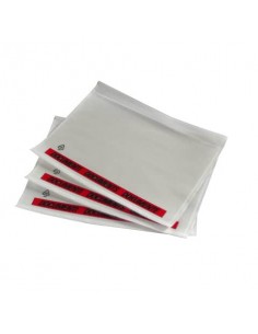 Buste neutre adesive portadocumenti Viva trasparenti con scritta C6-170x120mm - conf. 1000 - 3005DOCM