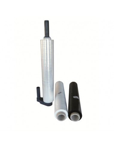 Film estensibile manuale coprente bobina 50 cm x 250 m - 23 my - bianco latte - 1390BIANCO
