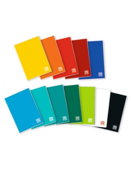 Quaderno Mini One Color 12x17 cm - 80 g/m2 - 20 ff - 5 mm 1401