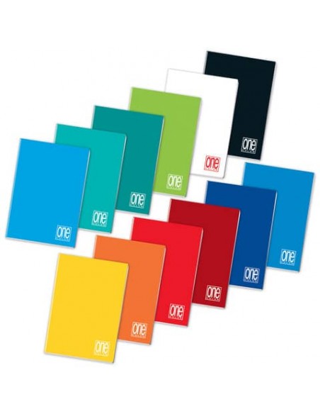 Quaderno One Color A5 - 80 g/m2 - 20+1 ff - 5 mm 1448