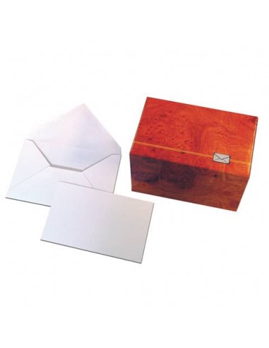 Biglietti augurali con busta Blasetti - bianco in conf. 100 pz - 75x112 mm 532