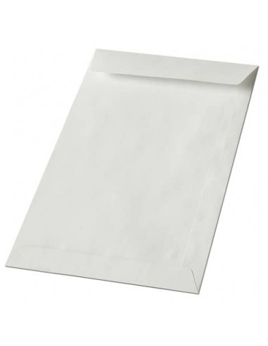 Busta a sacco Blasetti Kraft bianco non gommata 60 g/m2 in conf. 1000 buste 130x180 mm - 311