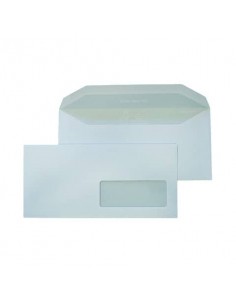 Busta bianca con finestra Blasetti Super Pocket 80 g/m2 in conf. 500 buste 110x230 mm - 126