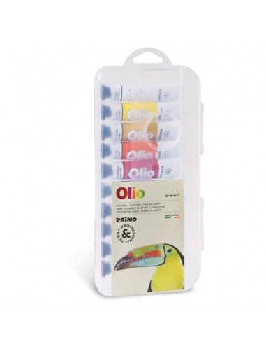 Colore a olio fine Primo in tubetto 18 ml - conf. da 10 colori assortiti - 425TO10P