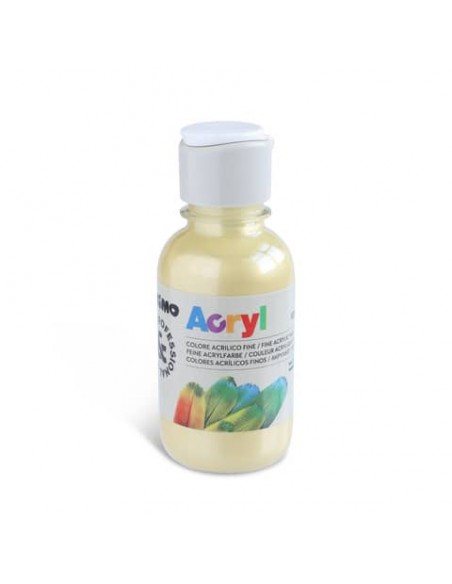 Colore acrilico Primo in bottiglia PET con tappo dosatore 125 ml - 920 oro - 402TA125920