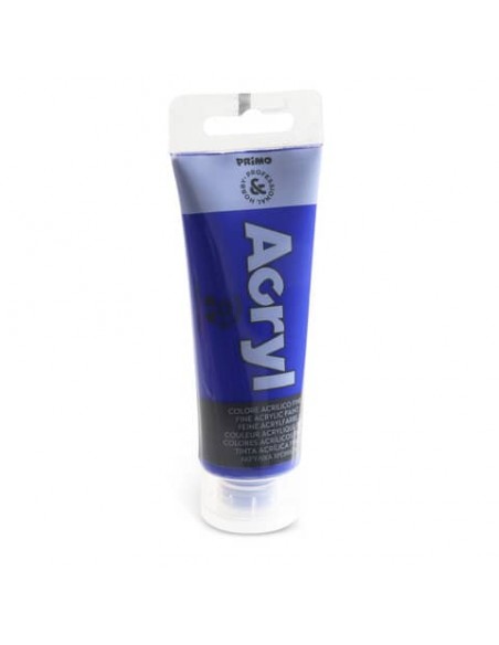 Colore acrilico Primo in tubetto in polietilene 75 ml - 500 blu oltremare 420TA75500