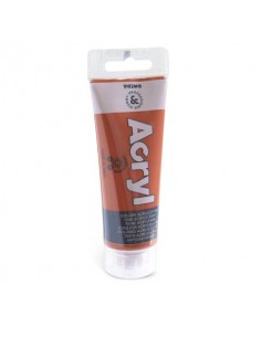 Colore acrilico Primo in tubetto in polietilene 75 ml - 730 terra di Siena bruciata - 420TA75730