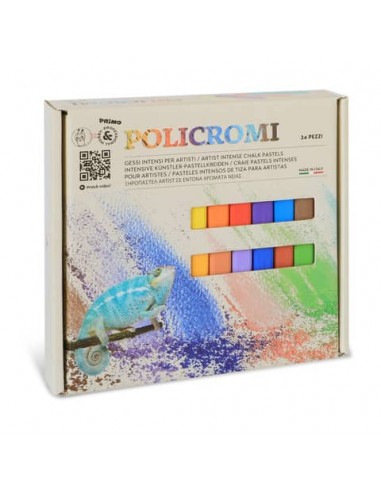 Gessi policromi per artisti Primo in conf. da 24 colori assortiti - 021GC24I