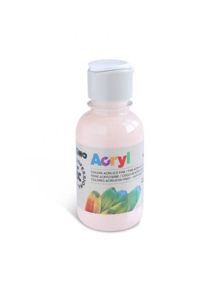 Colore acrilico Primo in bottiglia PET con tappo dosatore 125 ml - 330 rosa carne - 402TA125330