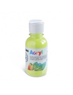 Colore acrilico Primo in bottiglia PET con tappo dosatore 125 ml - 600 verde chiaro - 402TA125600