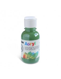Colore acrilico Primo in bottiglia PET con tappo dosatore 125 ml - 665 verde oliva - 402TA125665