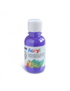 Colore acrilico Primo in bottiglia PET con tappo dosatore 125 ml - 400 viola 402TA125400