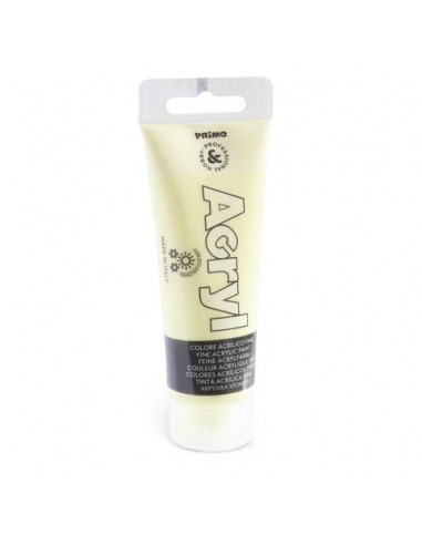 Colore acrilico Primo in bottiglia PET con tappo dosatore 75 ml - 212 giallo limone - 420TA75212