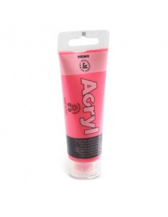 Colore acrilico Primo in bottiglia PET con tappo dosatore 75 ml - 370 rosa fluo 420TAF75370