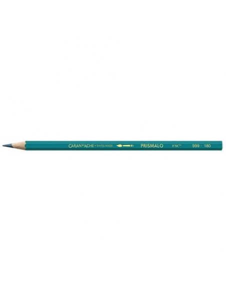 Matite colorate acquerellabili Carand'Ache Prismalo in conf. da 12 pz verde malachite - 999180