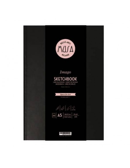 Blocco a libro Imago SKETCH Musa 200 pagine 105 g formato A5 MU124495